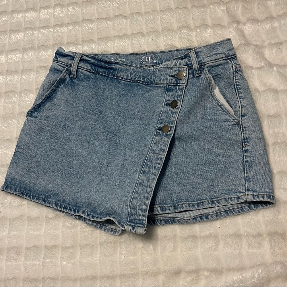 a.n.a  casual Light Blue Women's Skorts 99% cotton - Picture 8 of 13